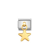 Nomination COMPOSABLE CLASSIC CHARMS Edelstahl und 18k gold (05_Stern)